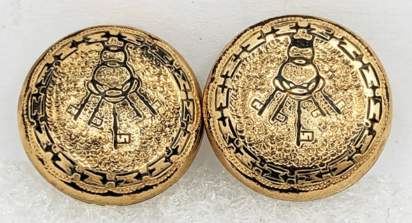 Fabulous and Unique Pair of 1870s Jailer Cufflinks