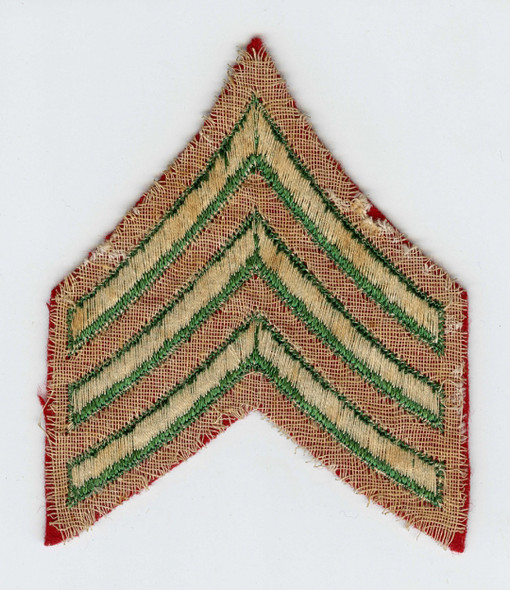 Mid - 1930s CCC Civilian Conservation Corps Leader Sleeve Rank Embroidered on Woven Wool.