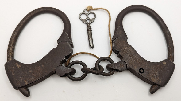 Ext Rare Late 19th Century Department of Justice Handcuffs