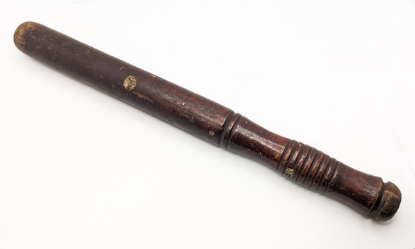 Great Early 20th Century Child Toy Billy Club in Turned Wood