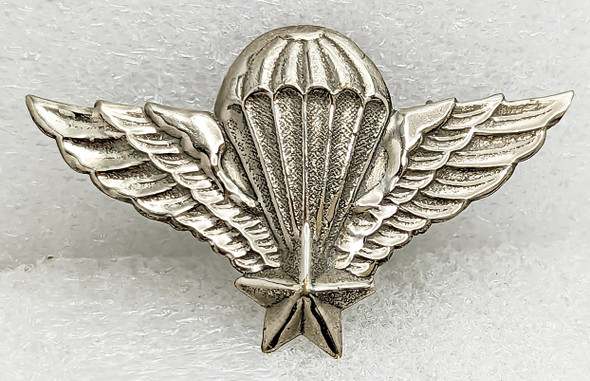 Late 1950s - Early 1960s South Vietnamese Army Airborne Jump Wing Early Nam Made Stamped Nickel