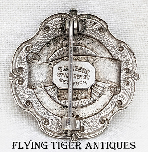 Great Old 1910s Redding CA Fire Dept PLUGMAN Badge #4 by CD Reese