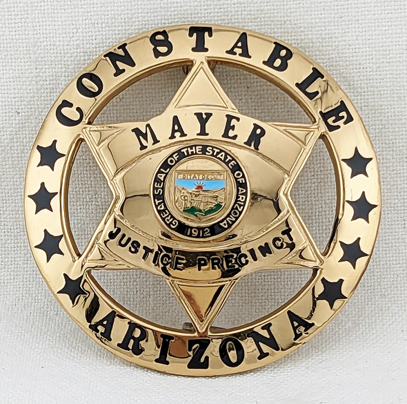 Mid - Late 1990s Mayer Justice Precinct AZ Constable Badge by TCI
