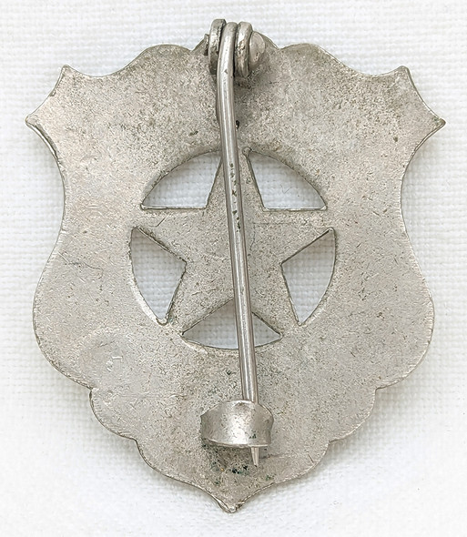 Ca 1900s Old West Special Officer Circle Cut Out Star Shield Badge Smaller Size