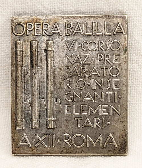 Beautiful 1934 Fascist Italy 6th Preparatory Course for Elementary Teachers of Italian Youth