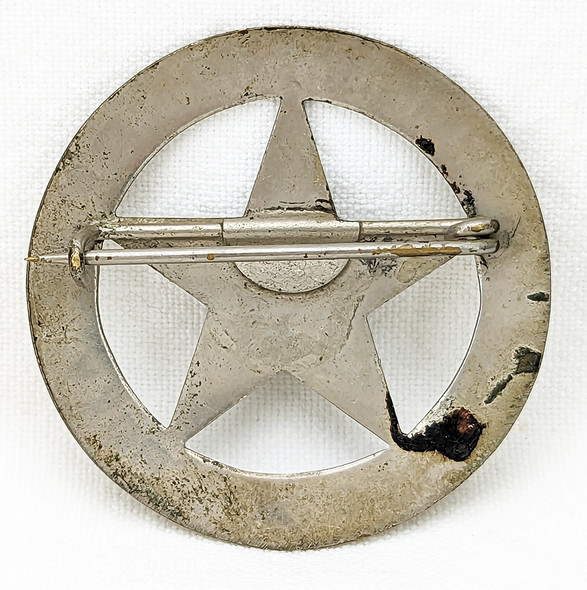 Ca 1900s - 1910s Deer Lodge Co Montana Deputy Sheriff Circle Star Badge