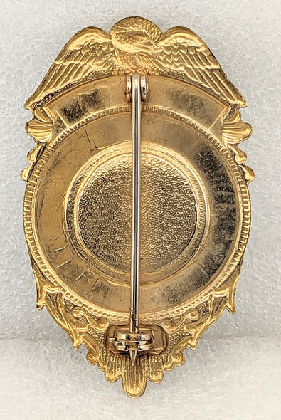 THE Badge from HELL...California...Police Chief ca 1958 The ONLY Badge Extant from that Locale