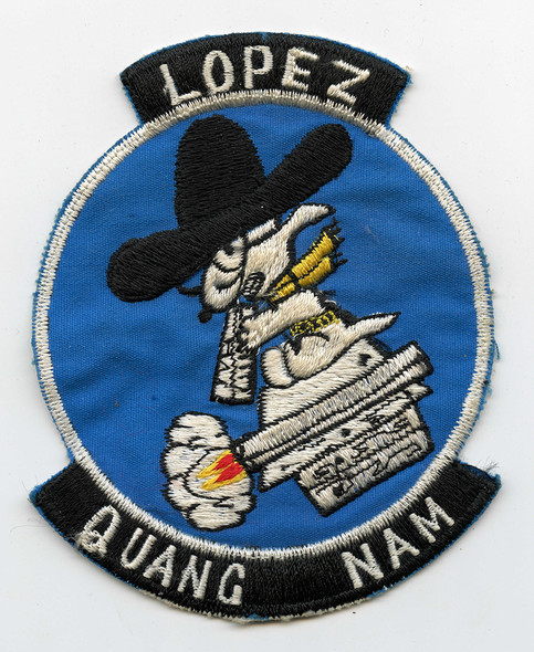 Ca 1969 Personalized USAF 20th TASS Tac Air Supt Sq Patch Possibly Skymaster 67-21301 Lost Over Laos