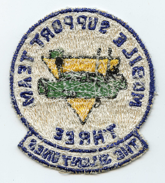 Rare ca 1967 SEAL Support MST-3 Type 1 Pocket Patch Philippine Made Mobile Support Team 3
