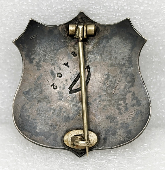 Old West ca 1880 Visalia CA Deputy Constable Badge Jeweler Made from a Coin Silver Watch Case