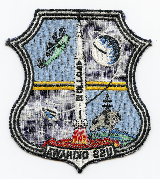 Rare USS Okinawa LPH-3 Apollo 15 Recovery Unit Jacket Patch