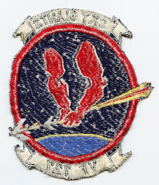 Early 1950s USN VF-727 Sky Giants Japanese Made Jacket Patch Removed from Jacket