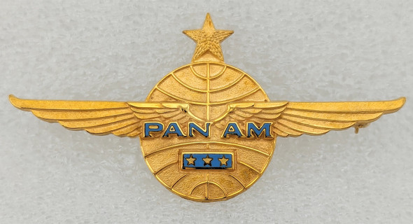 Mint in Box Early 1970s PAA Pan Am Airways Senior Captain Wing 4th Issue by Balfour