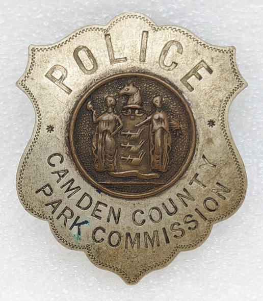 Beautiful ca 1910s - 1920s Camden Co NJ Park Commission Police Badge