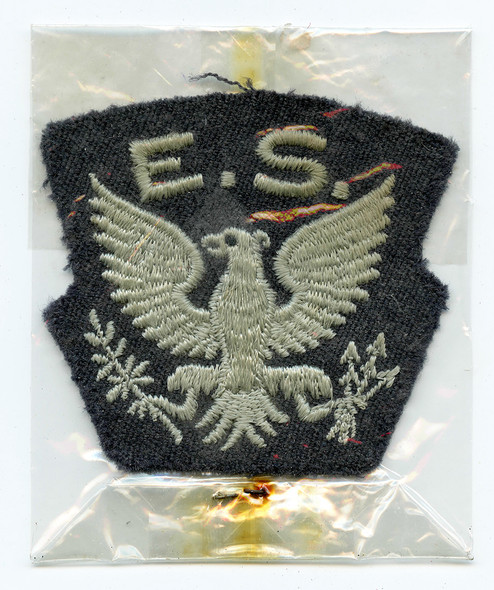 BIOGRAPHICAL Late 1940 RAF Eagle Sq Patch for Left Shoulder Wear Battle Dress Ed Orbison 71 Sq KIFA