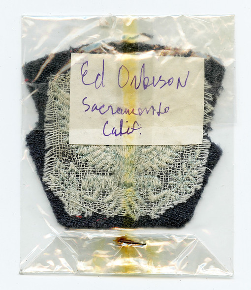 BIOGRAPHICAL Late 1940 RAF Eagle Sq Patch for Left Shoulder Wear Battle Dress Ed Orbison 71 Sq KIFA