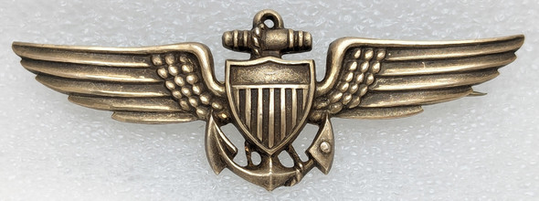 The Wild WWII USN Art Deco Prototype Salesman Sample Pilot Wing by Meyer