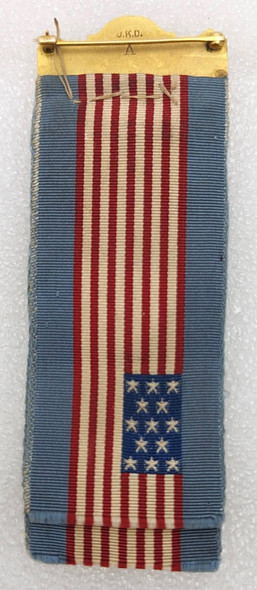 Beautiful ca 1900 DUV Daughters of Union Veterans Past President Badge 10K Top