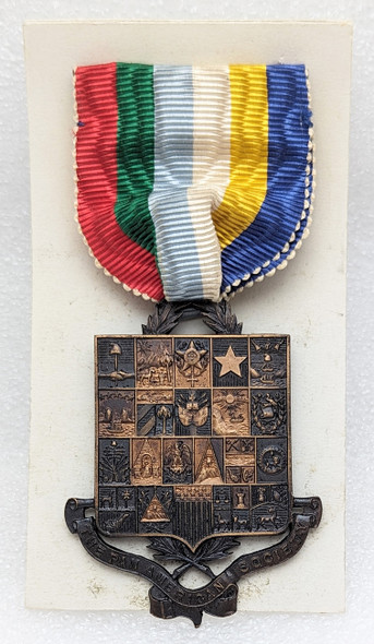 Gorgeous 1910s Pan-American Society Bronze Medal Awarded to Rose Cosgrove