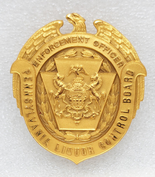 Beautiful 1970s-80s PA Liquor Control Board Enforcement Officer Badge #166