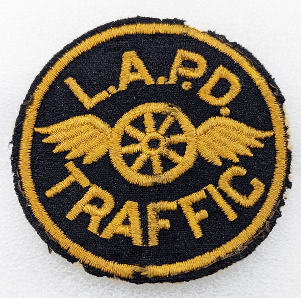 Scarce 1920s - 1930s Los Angeles CA Police Dept Traffic Officer Uniform Patch