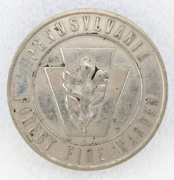 Nice 1920s Pennsylvania Forest Fire Warden Badge by Davison Philadelphia