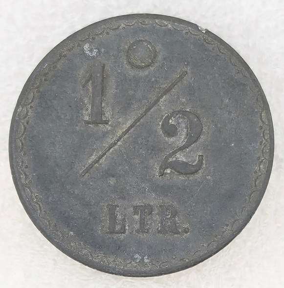 WWII Messerschmitt 1/2 Ltr Beer Kantine Token from WWI in Burgau by forced Jewish Labor from Dachau