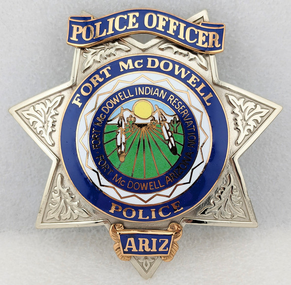 1991 Fort McDowell Indian Reservation AZ Police Officer Badge by TCI Early Mark
