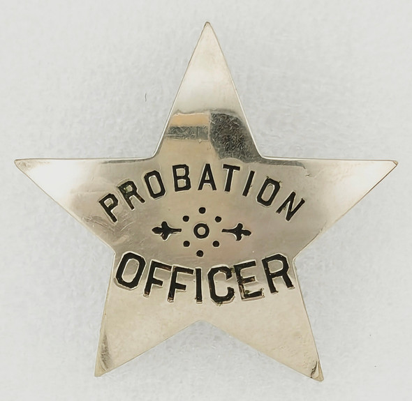Great Old 1870s "Stock" Probation Officer 5pt Star Seldom Seen Title