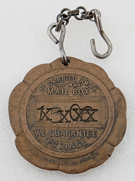 Rare ca 1930 Worth Hotel Ft Worth Texas Bronze Key Fob for Room 1506