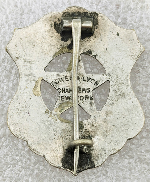 Great Old 1880s-1890s Mt. Carmel PA Police Badge by Tower & Lyon