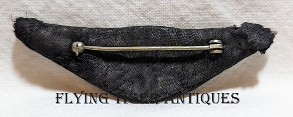 Beautiful "Salty" & Ext Rare US Air Service Balloon Pilot Aeronaut Wing in Pinback Bullion