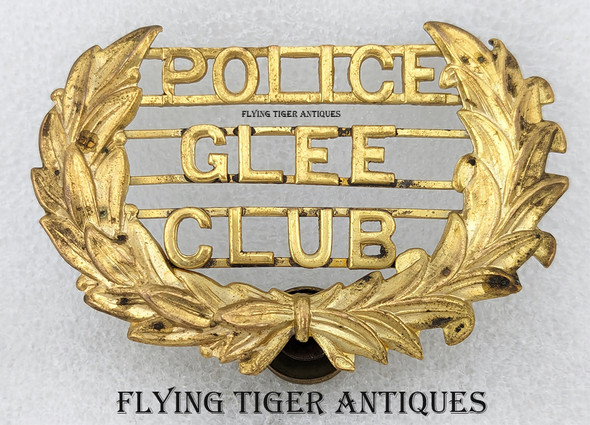 Rare 1920s Omaha NE Police Glee Club Hat Badge Existed until Approx 1931