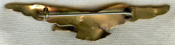 Beautiful Early WWI "Fix" Wing Unofficial Pilot Badge Worn Before 1916 Badge