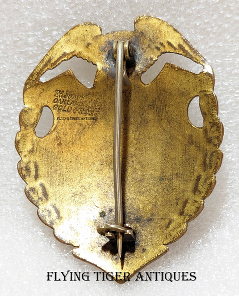 Beautiful 1910s Alameda Co CA Special Deputy Sheriff Badge #1407 in Gold Front by Ed Jones