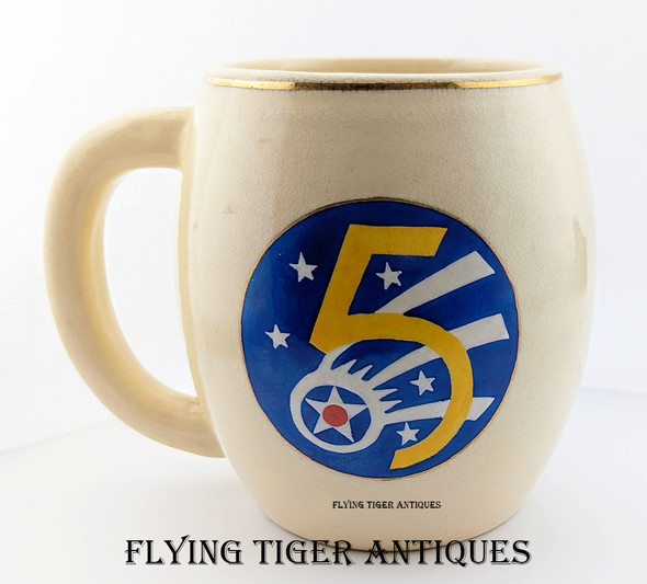 Rare Korean War 67th Recon Tech Squadron 5th Air Force Beer Mug