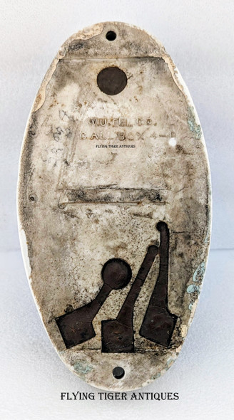 Beautiful Old 1910s Western Union Telegraph Call Box 4-B on Original Porcelain Base