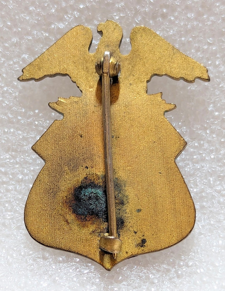 Gorgeous WWI US Ship Builder WAR Service Home Front War Worker Badge