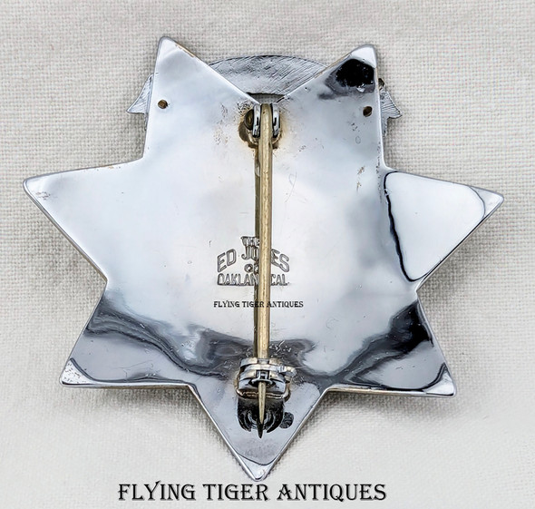 Gorgeous 1960s - 1970s Alameda Co CA Underwater Rescue Unit Master Diver Badge by Ed Jones