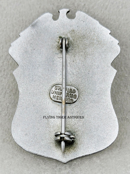 Rare 1960s US Naval Air Station NAS Memphis Dept of Def. Special Police Badge #25