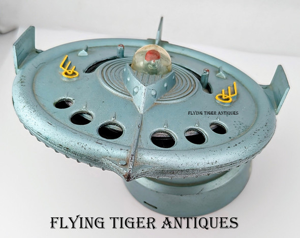 Wonderful 1956 Flying Saucer Bank by Duro-Mold with ORIGINAL Plastic Dome