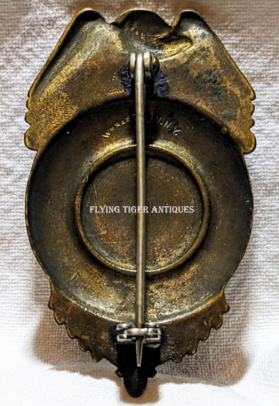 Ext Rare Ca 1917 American Protective League Lieutenant Badge Type II