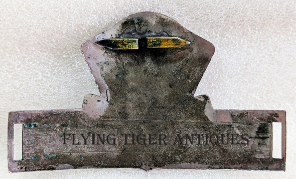 Wonderful LARGE & Ext Rare 1930s Red Cab Company Taxi Driver Hat Badge