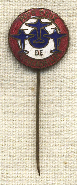 Rare French Air Force Pin "Pour Ceux de l'Escadrille"
