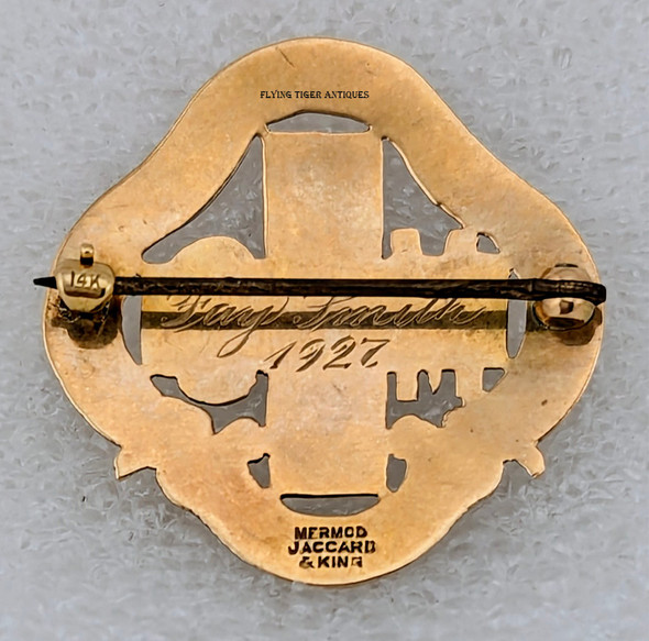 Gorgeous 1927 14K Gold Missouri Baptist School of Nursing Graduation Pin of Fay Smith