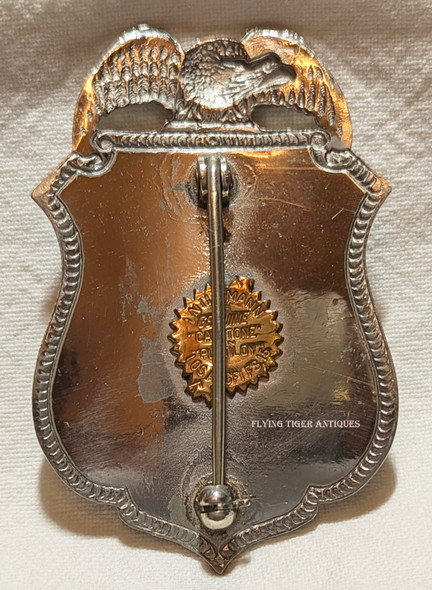 Ca 1959 UNS NWC Naval Weapons Center Corona CA Lab Security Sergeant Badge by Entenmann