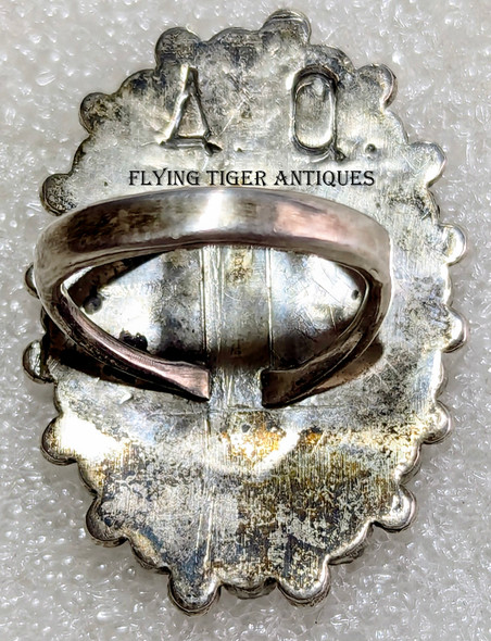 Gorgeous Zuni Silver & Oxblood Coral Cluster Ring by multi-Award Winning Artist Alice Quam sz 6.5