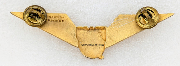 1970s TWA Trans World Airlines 2nd Officer Flight Engineer Wing 2nd Issue by Blackinton