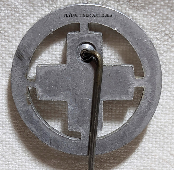 Rare WWII 1944 Geneva Convention International Red Cross Attendee Badge