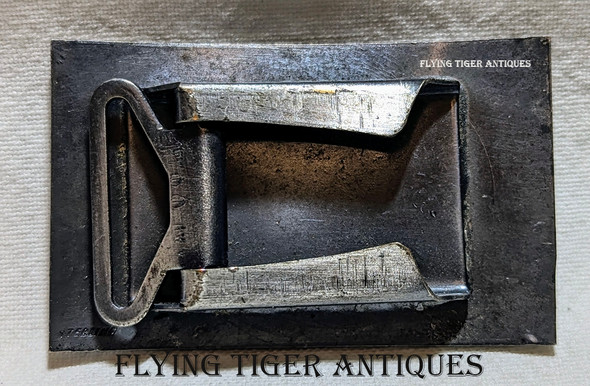 Heavy Sterling Silver 1958 USMC Camp Pendleton Award Buckle for 3rd Intramural Baseball